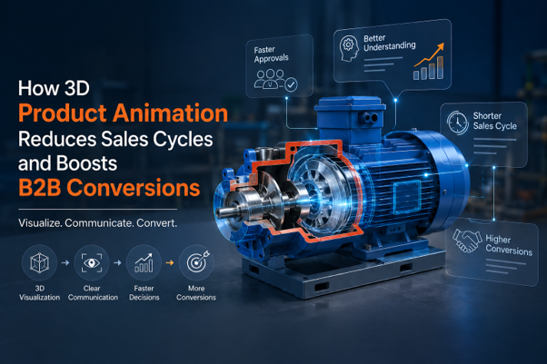 How 3D Product Animation Reduces Sales Cycles and Boosts B2B Conversions