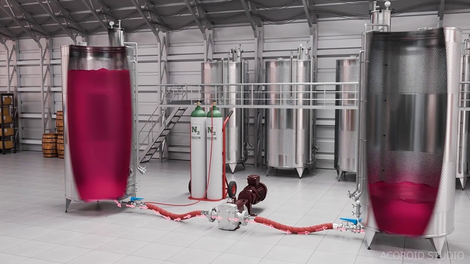 Industrial machinery 3D Installation video